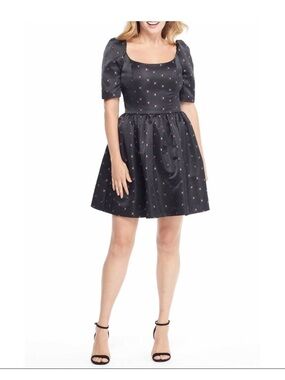 Gal Meets Glam Maude Daisy Satin Bow Dress sz 10